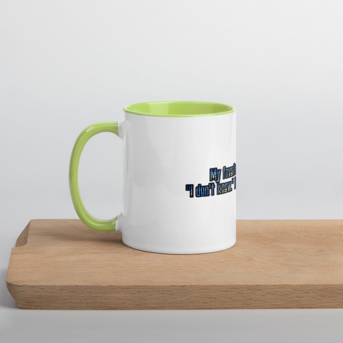 IDK #1 Mug With Color Inside