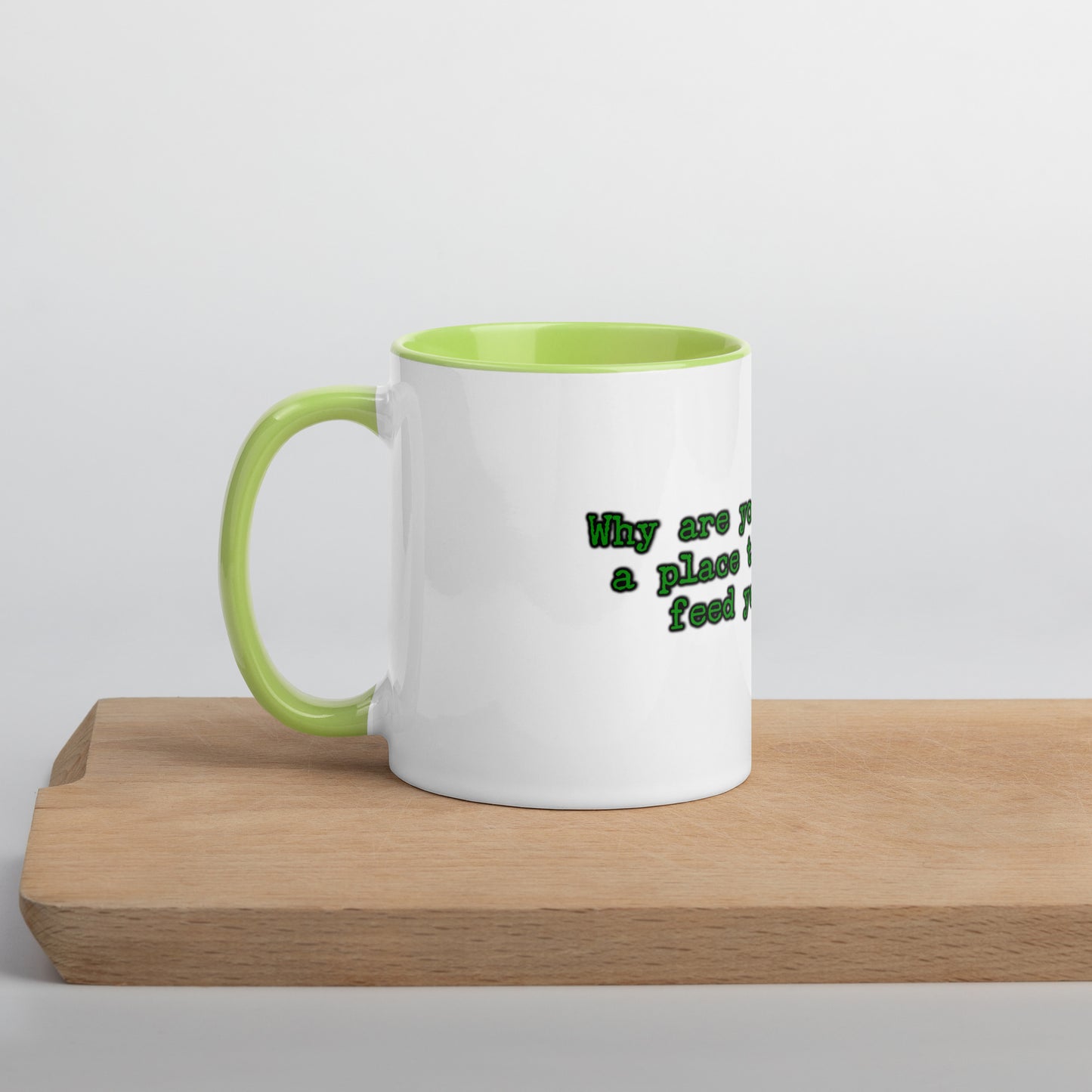 Feed Your Soul Mug With Color Inside