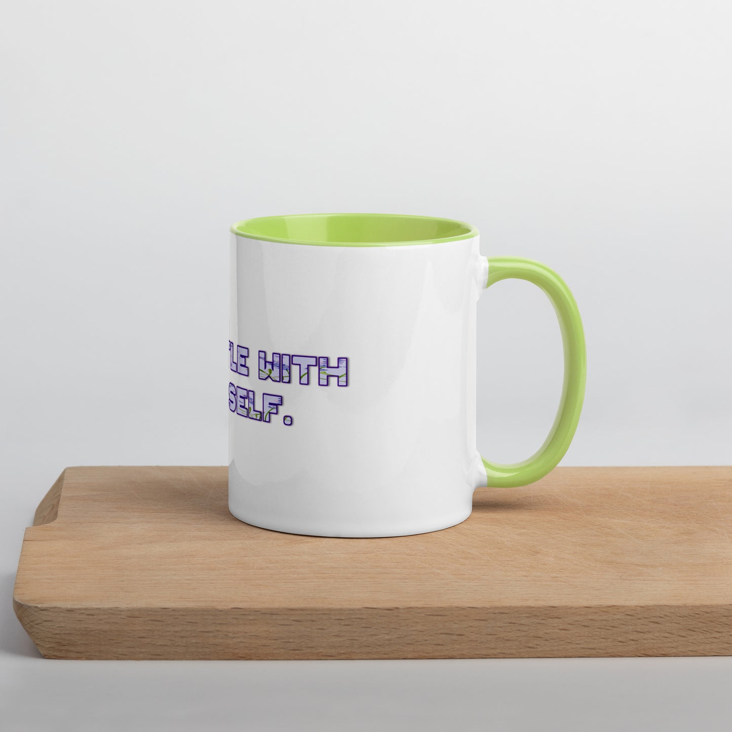 Be Gentle Mug With Color Inside
