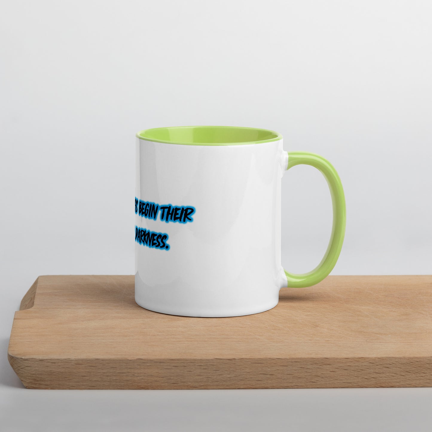 In Darkness Mug With Color Inside