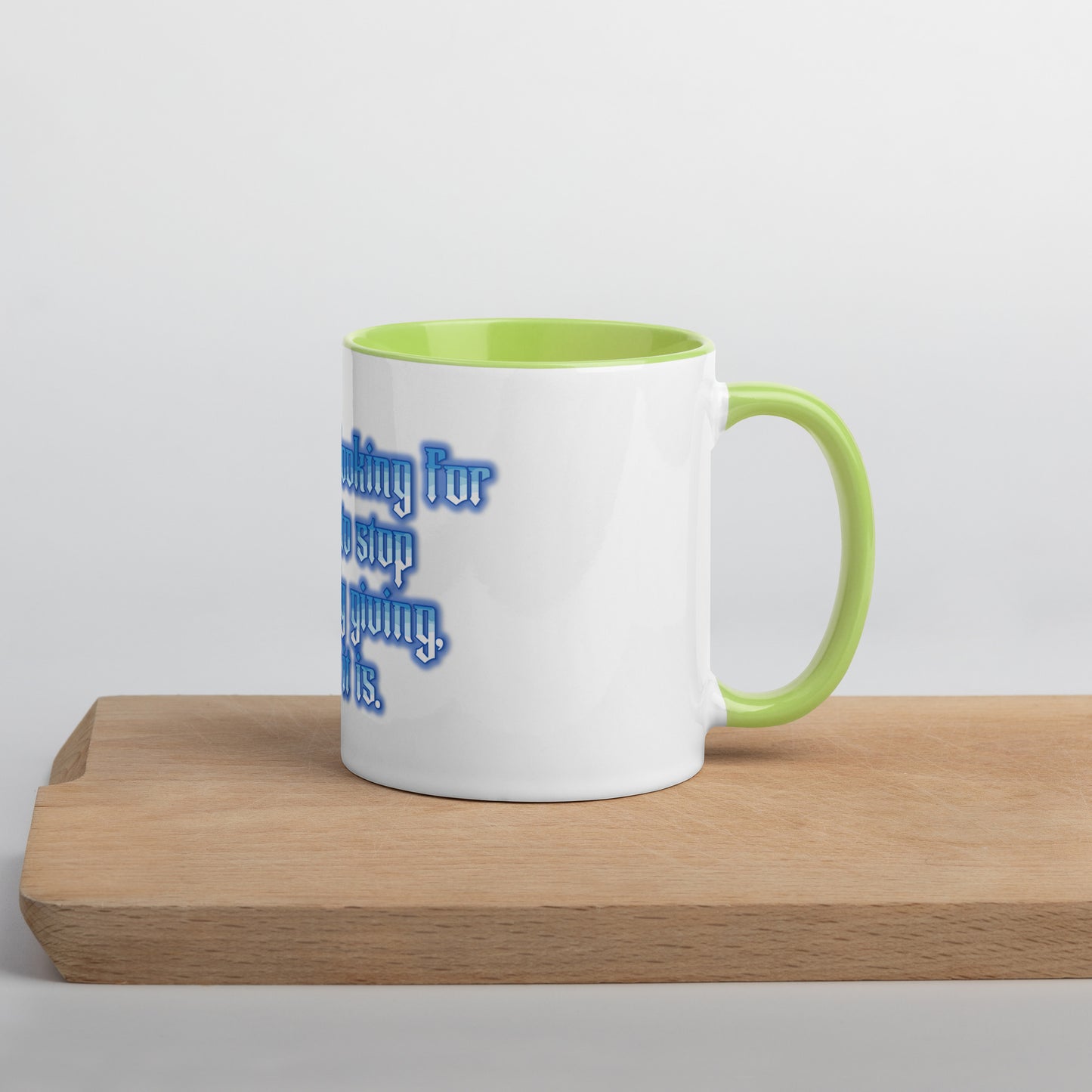 Endless Giving Mug With Color Inside