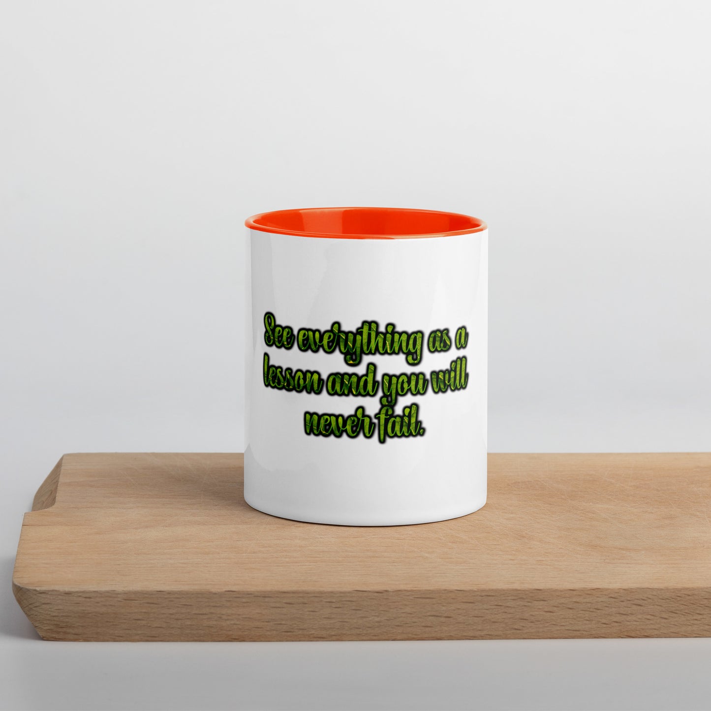 A Lesson #1 Mug With Color Inside