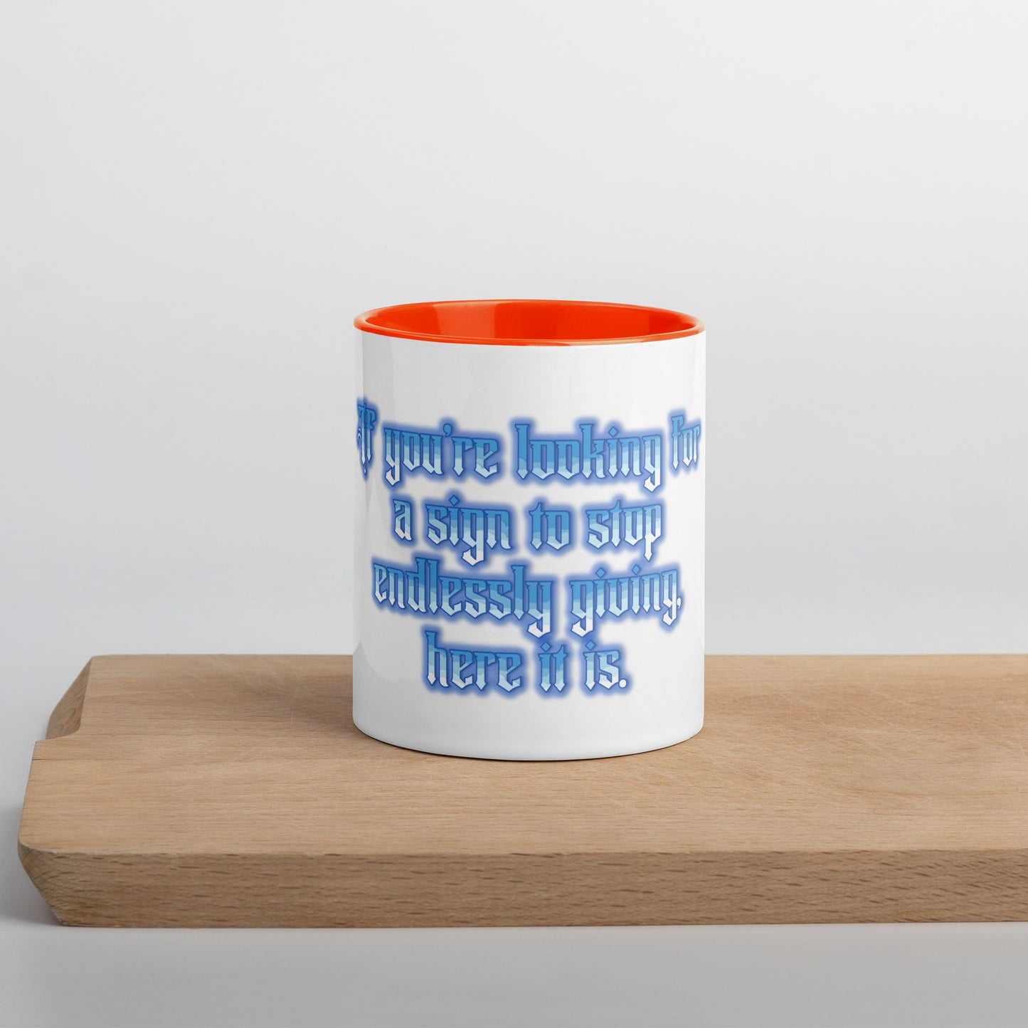 Endless Giving Mug With Color Inside