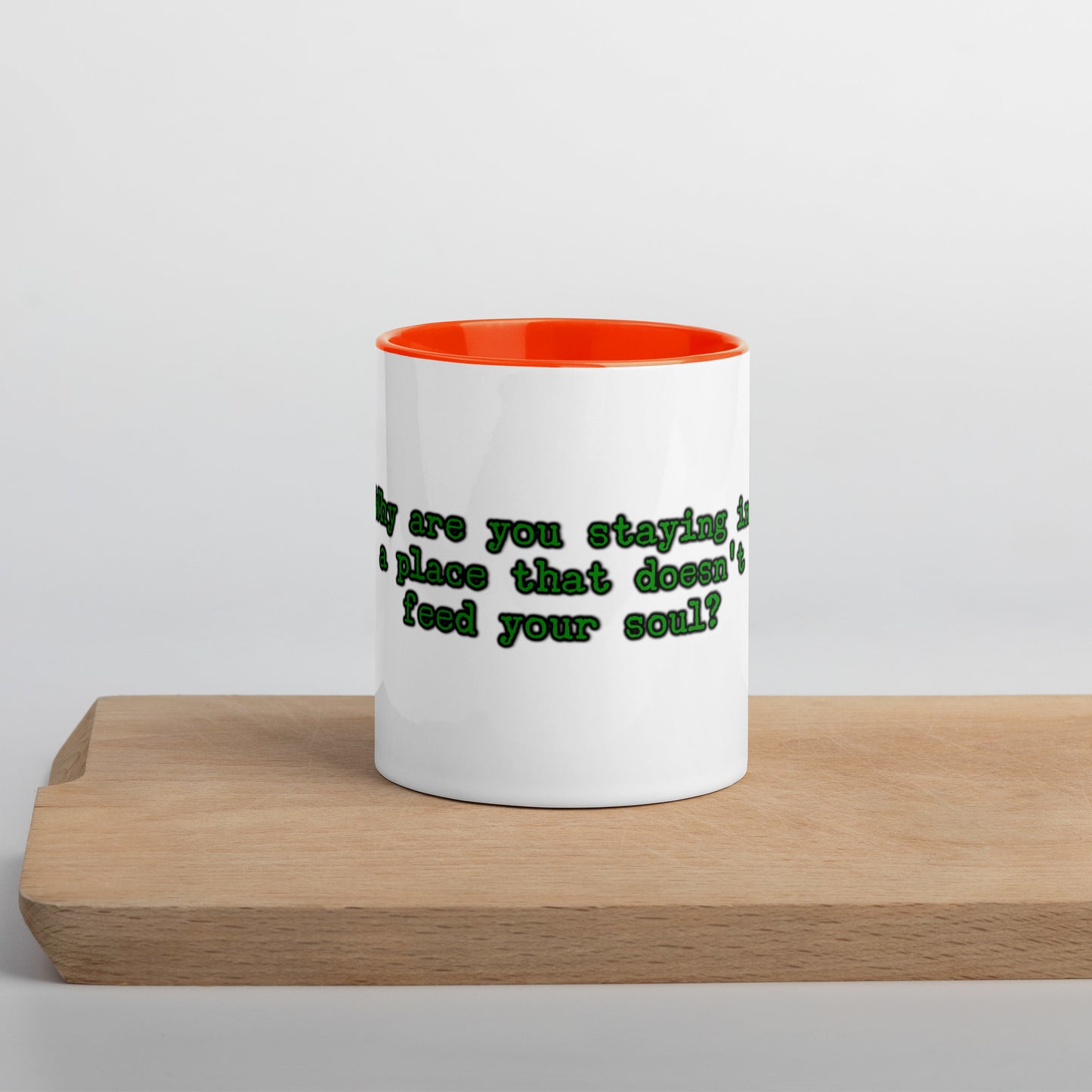Feed Your Soul Mug With Color Inside