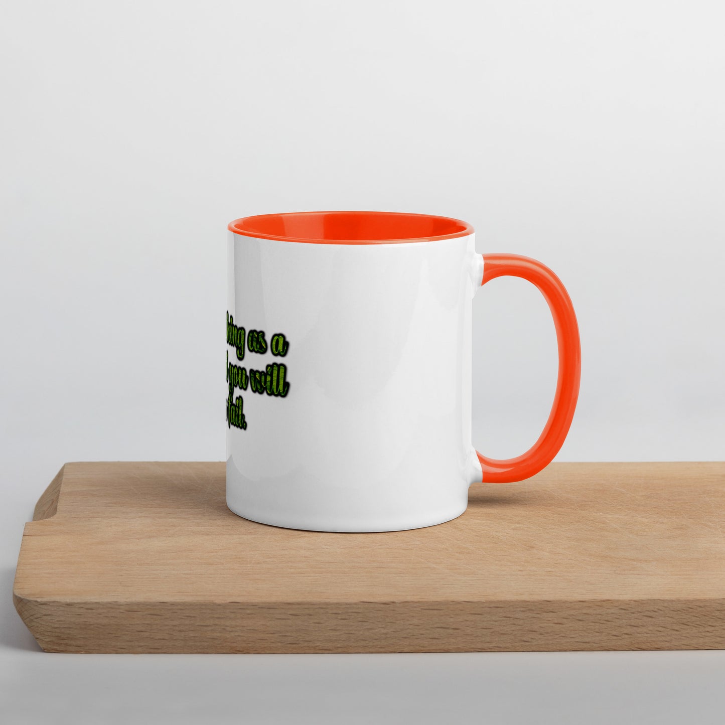 A Lesson #1 Mug With Color Inside