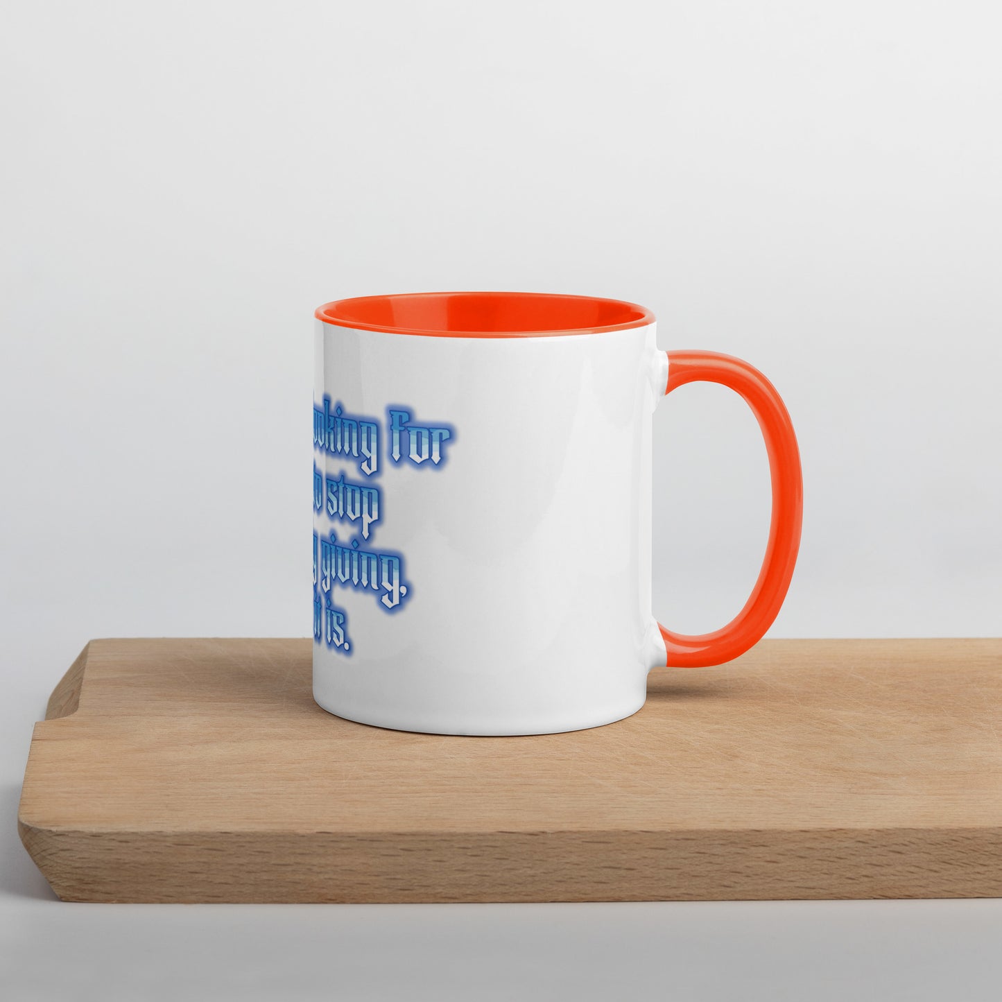 Endless Giving Mug With Color Inside