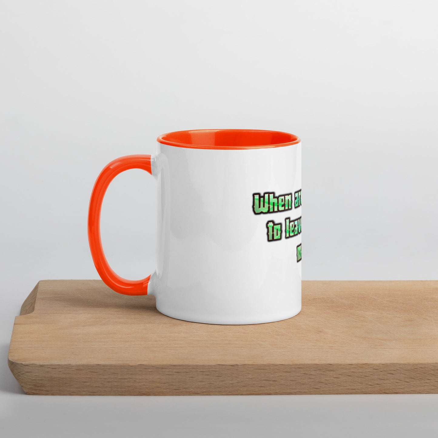 Survival Mode Mug With Color Inside