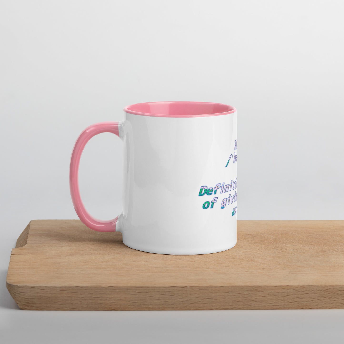 HUstle Mug With Color Inside