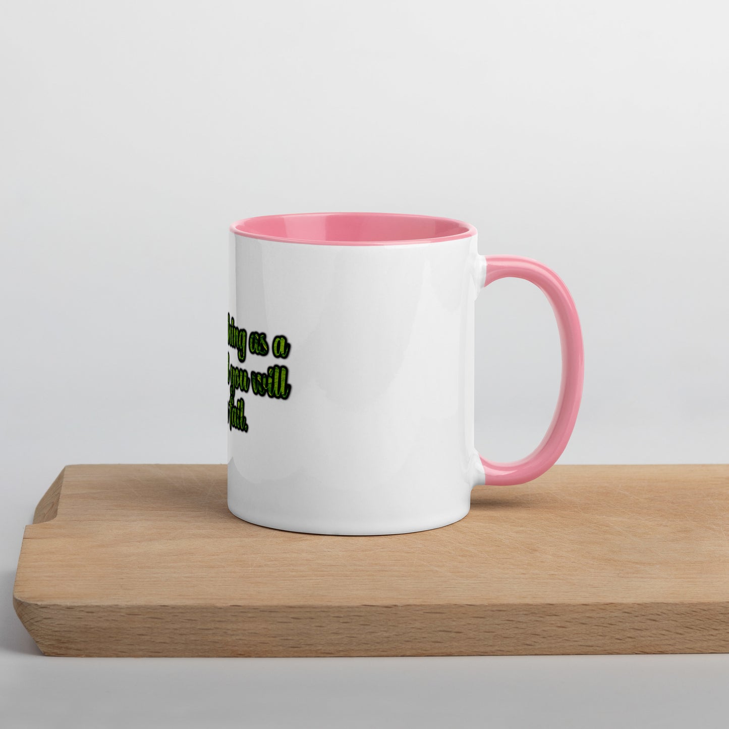 A Lesson #1 Mug With Color Inside