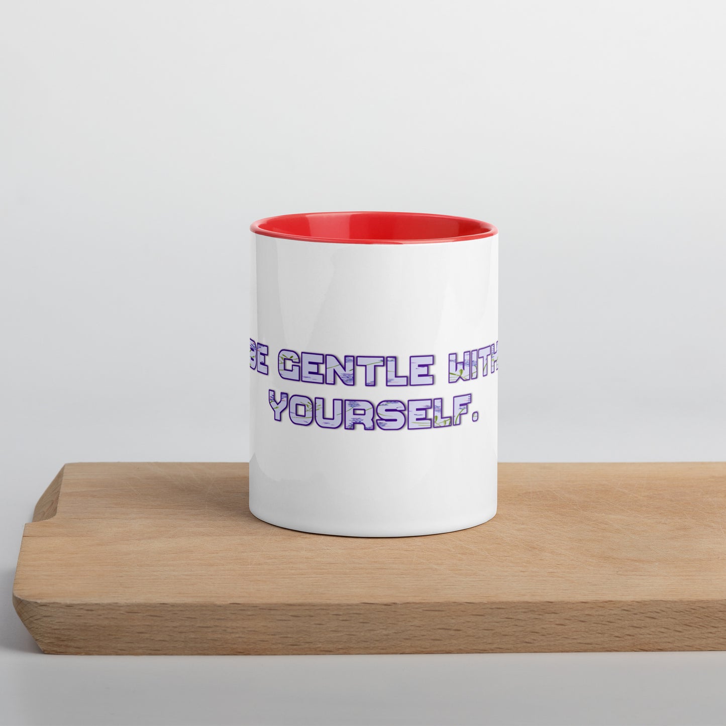 Be Gentle Mug With Color Inside
