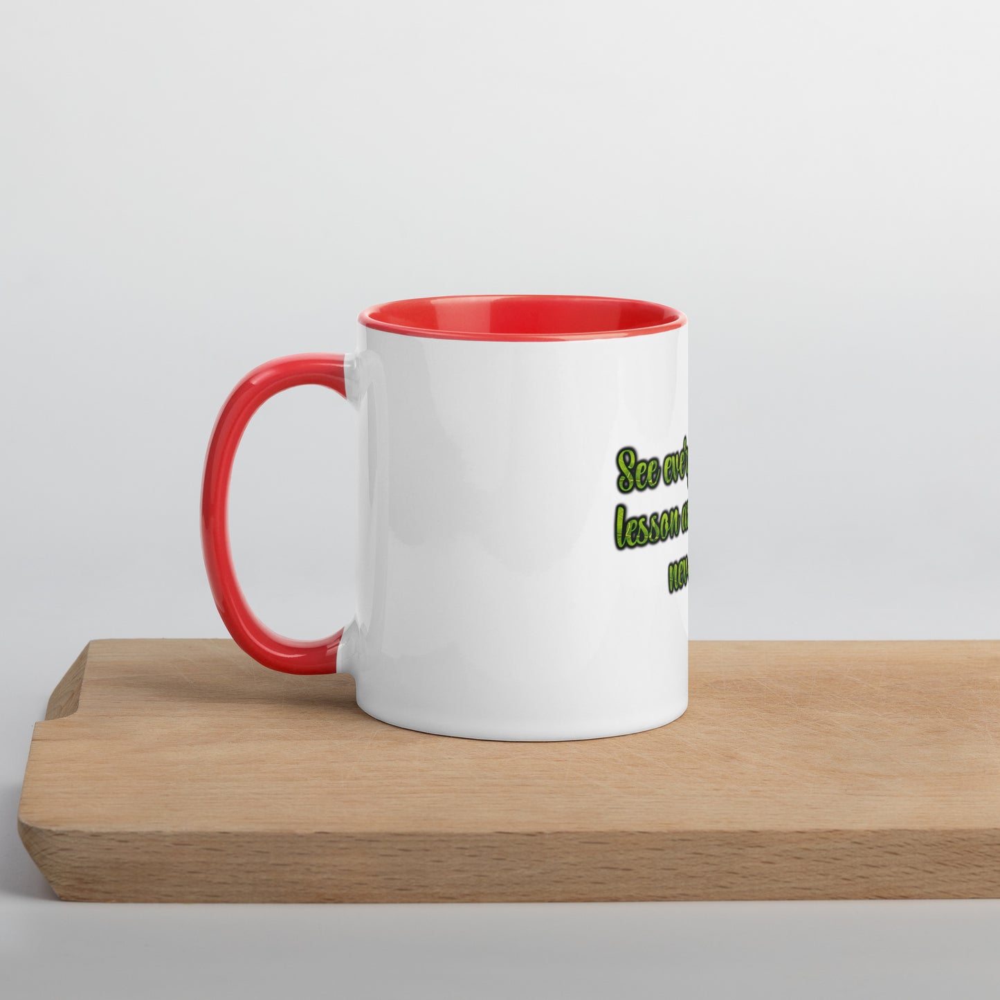 A Lesson #1 Mug With Color Inside