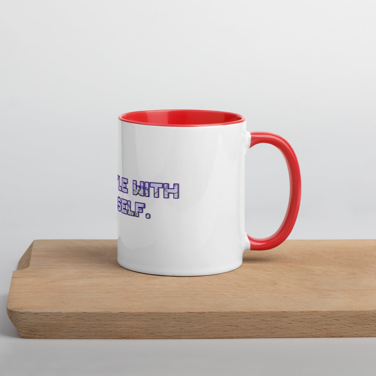 Be Gentle Mug With Color Inside