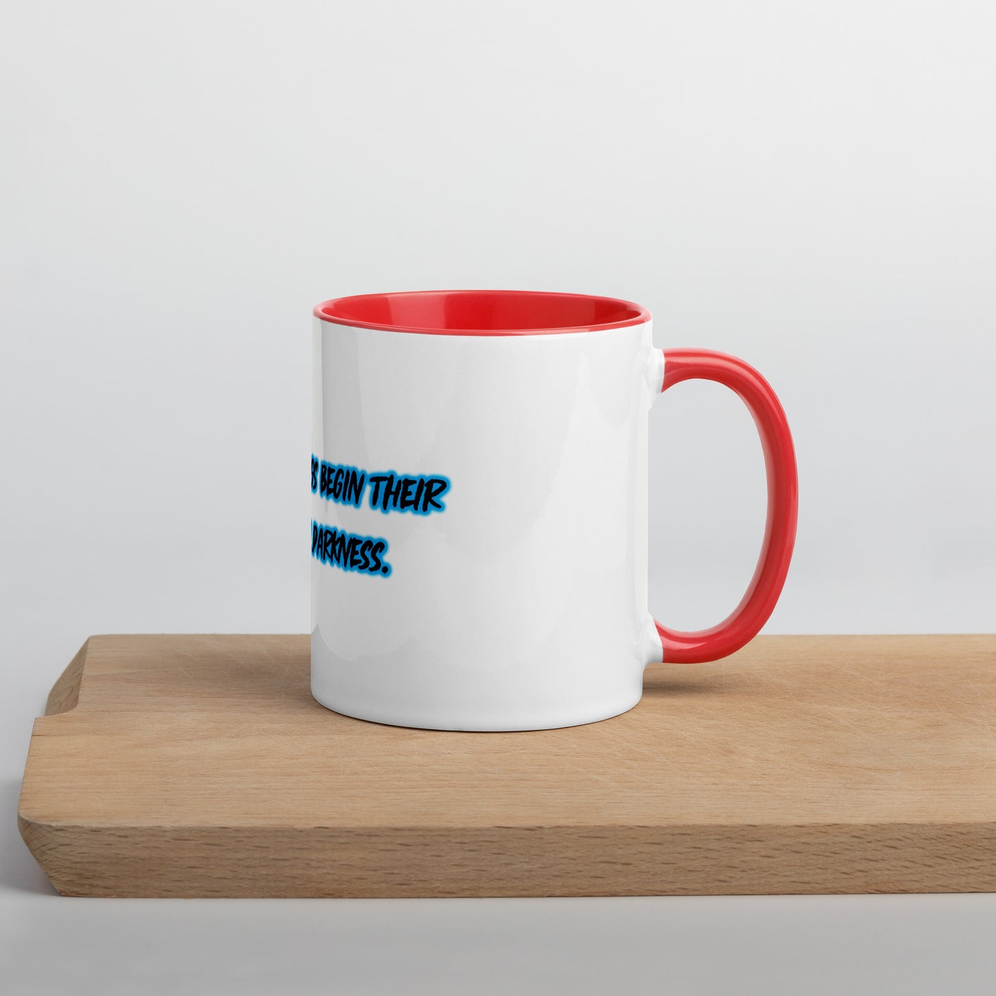 In Darkness Mug With Color Inside