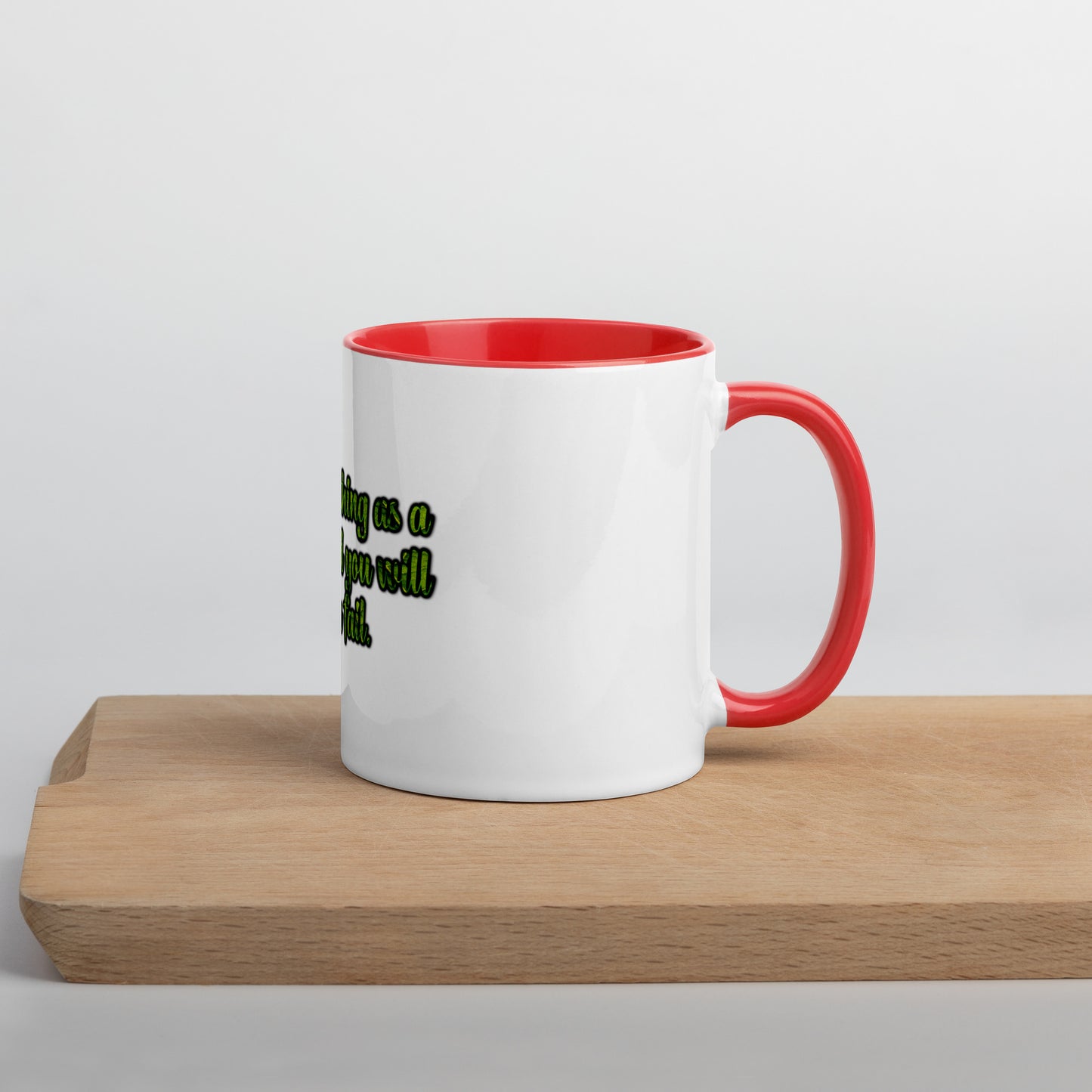 A Lesson #1 Mug With Color Inside