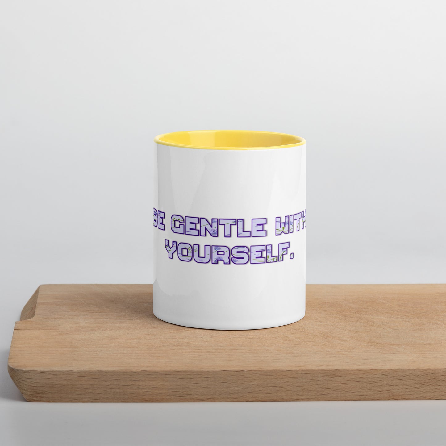 Be Gentle Mug With Color Inside