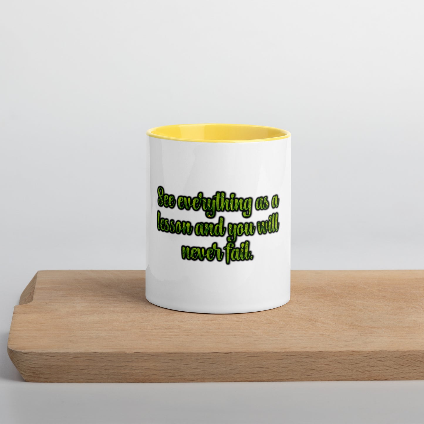 A Lesson #1 Mug With Color Inside
