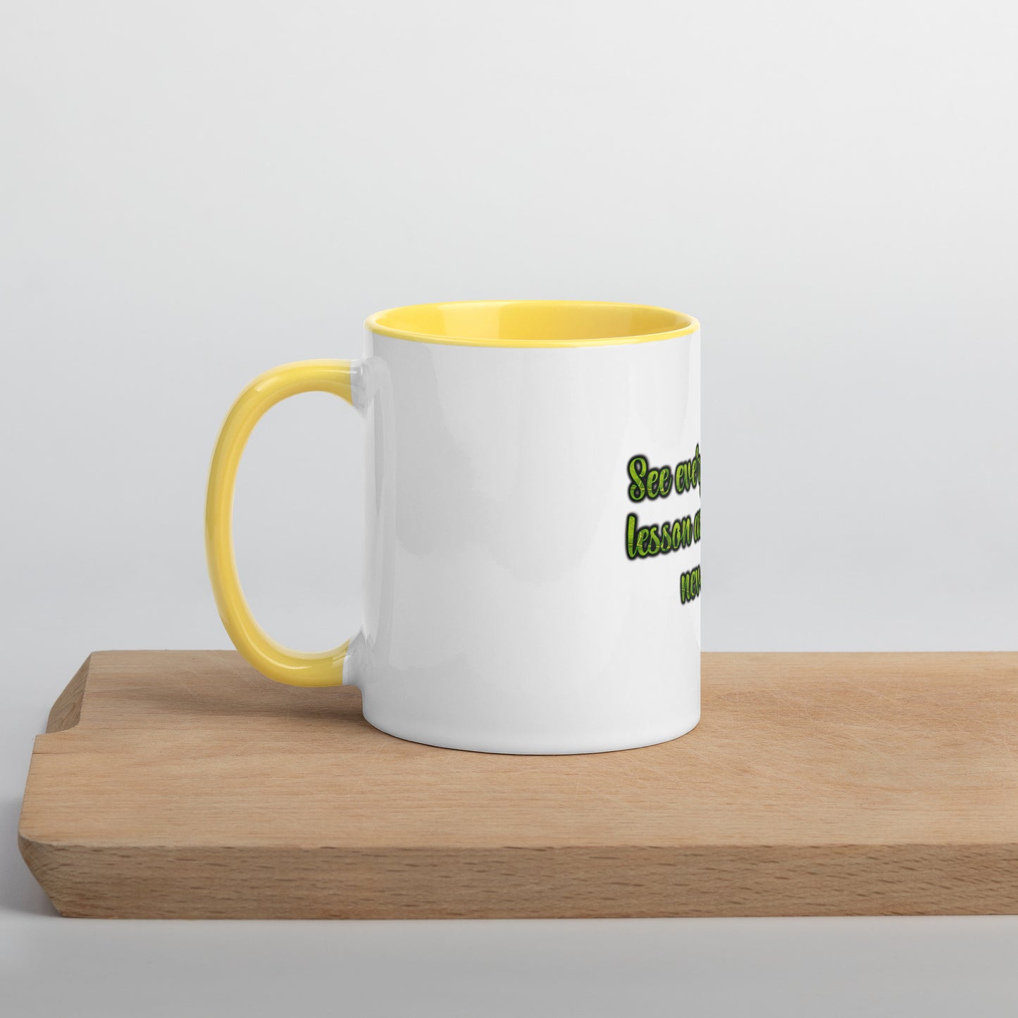 A Lesson #1 Mug With Color Inside