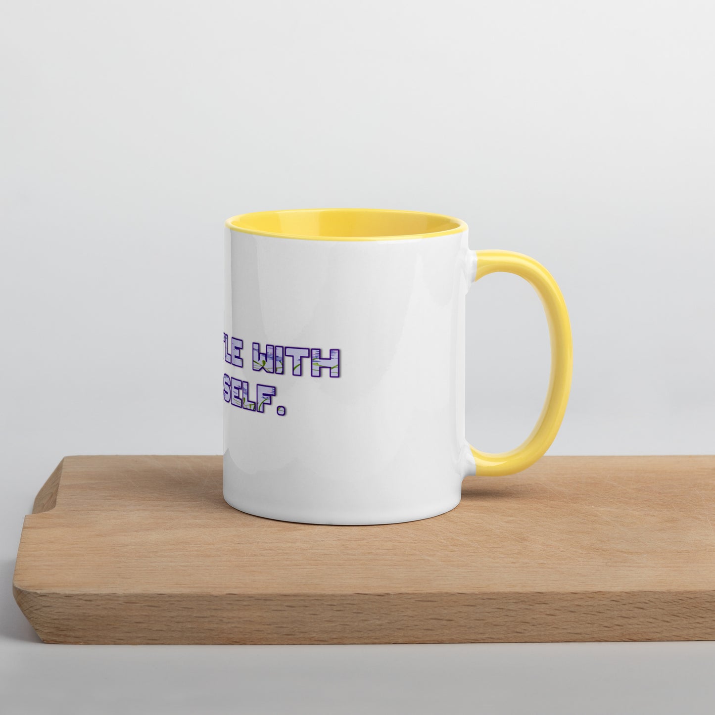 Be Gentle Mug With Color Inside
