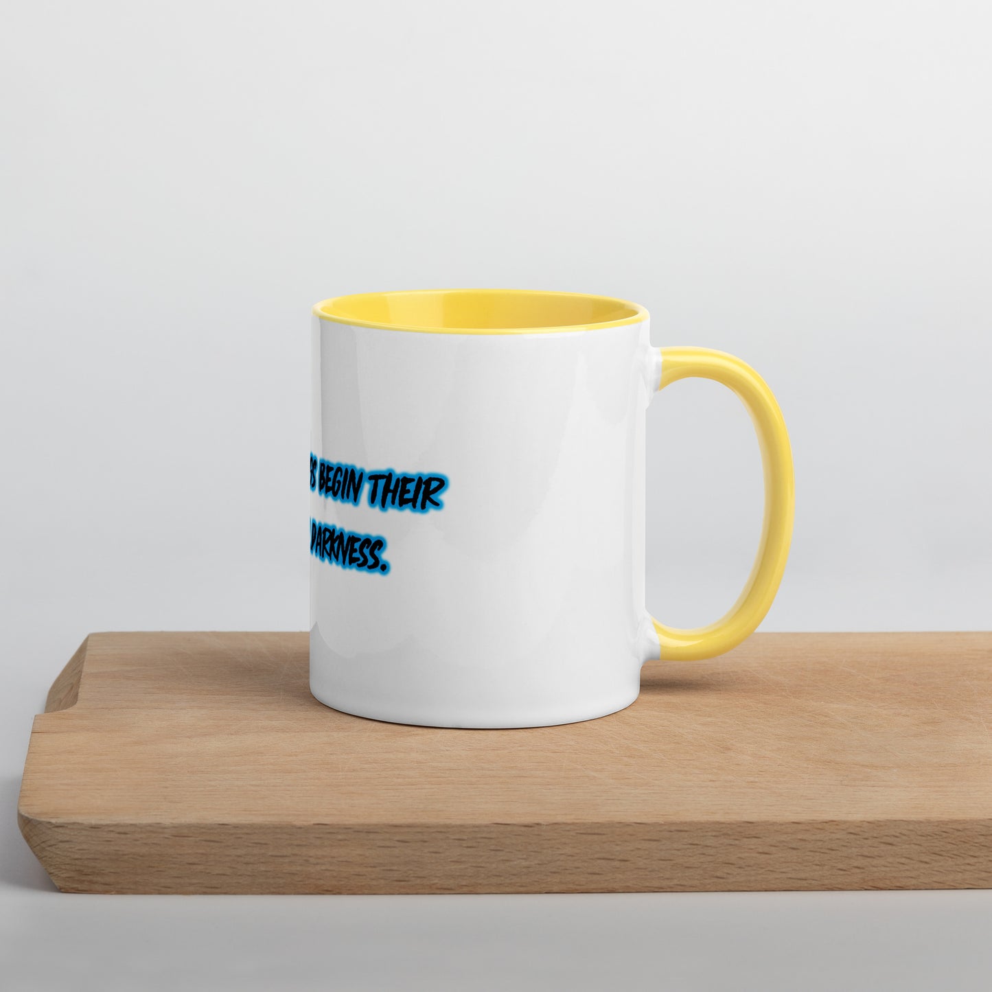 In Darkness Mug With Color Inside