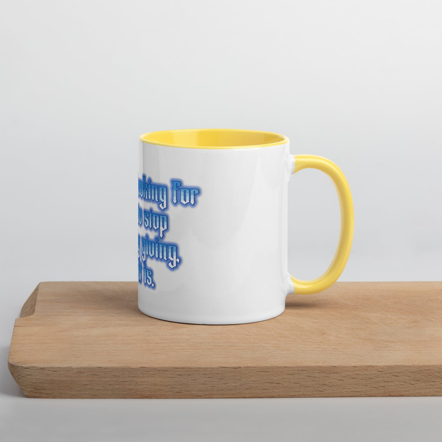 Endless Giving Mug With Color Inside