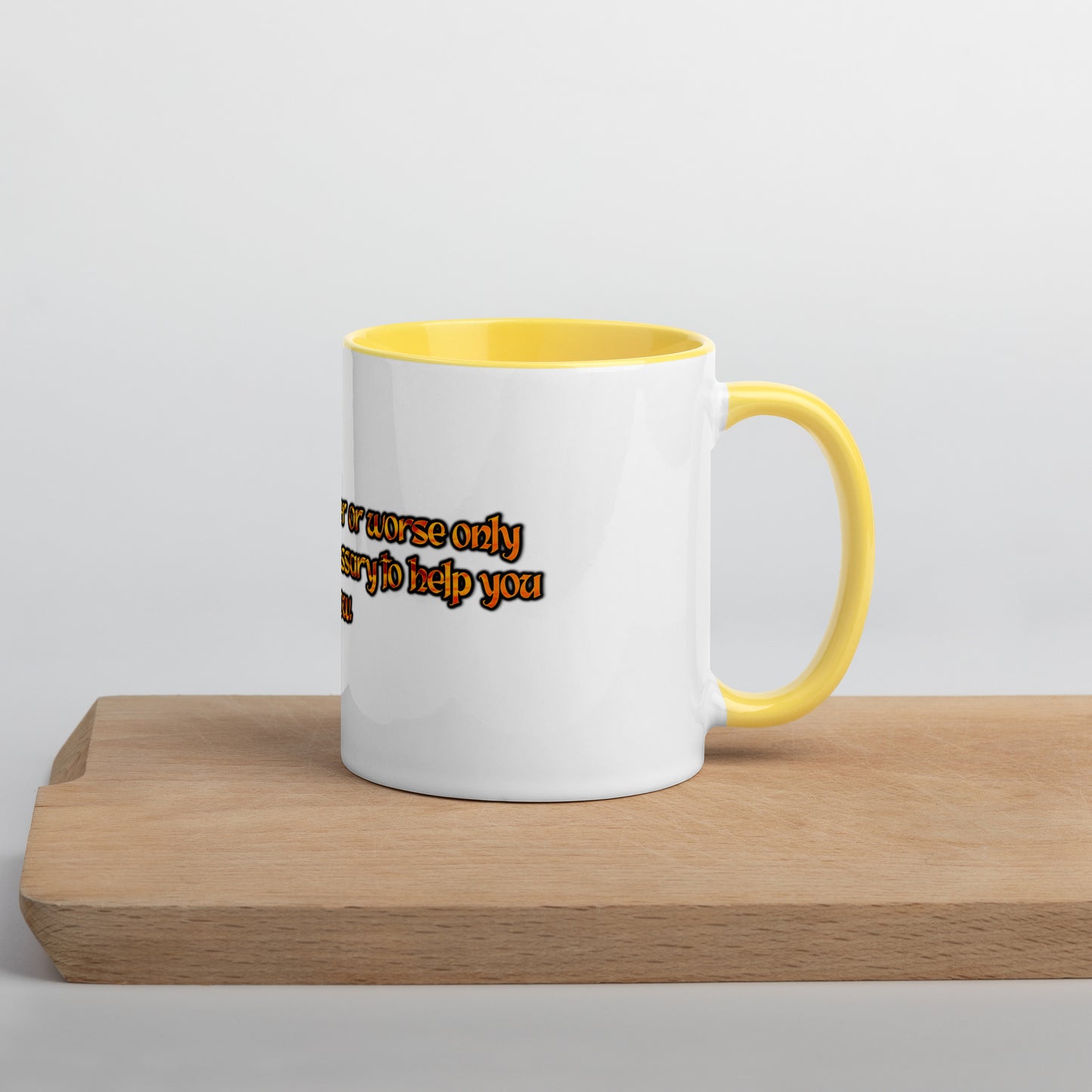 Better Or Worse Mug With Color Inside