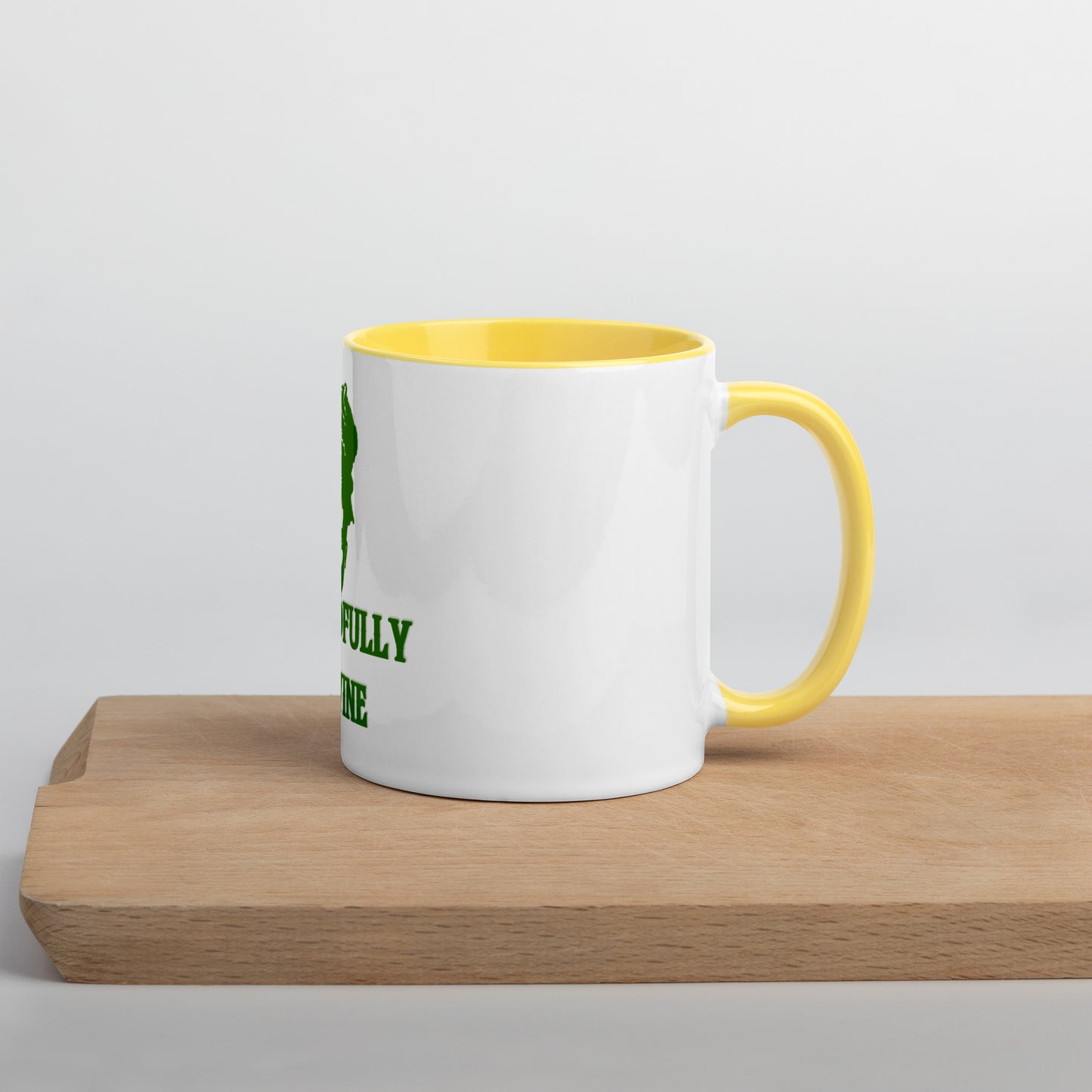 DD Woman #2 (Green) Mug With Color Inside