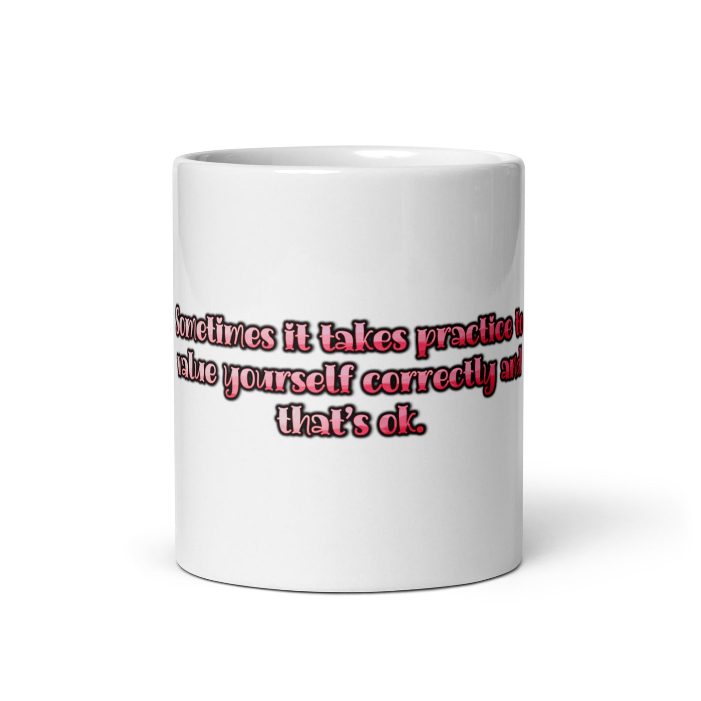 It Takes Practice White Glossy Mug