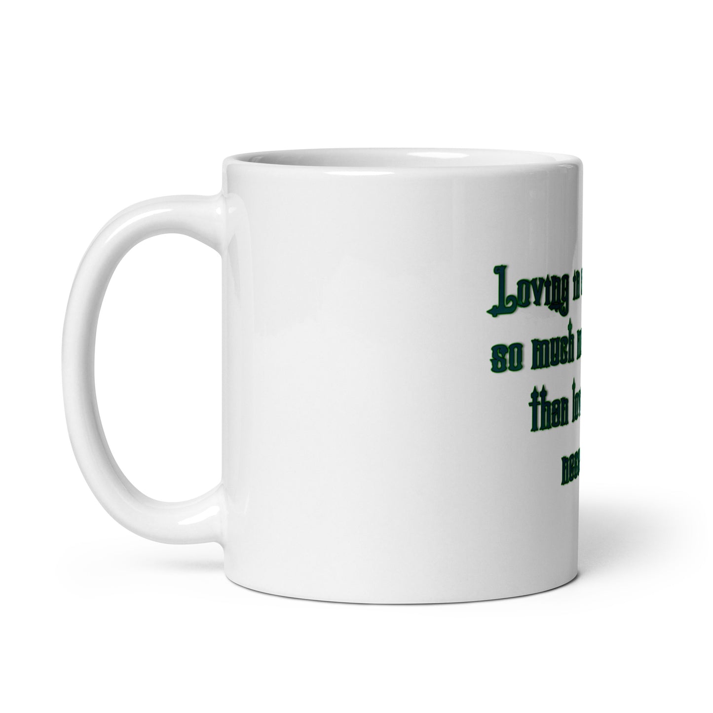 Loving In Awareness White Glossy Mug