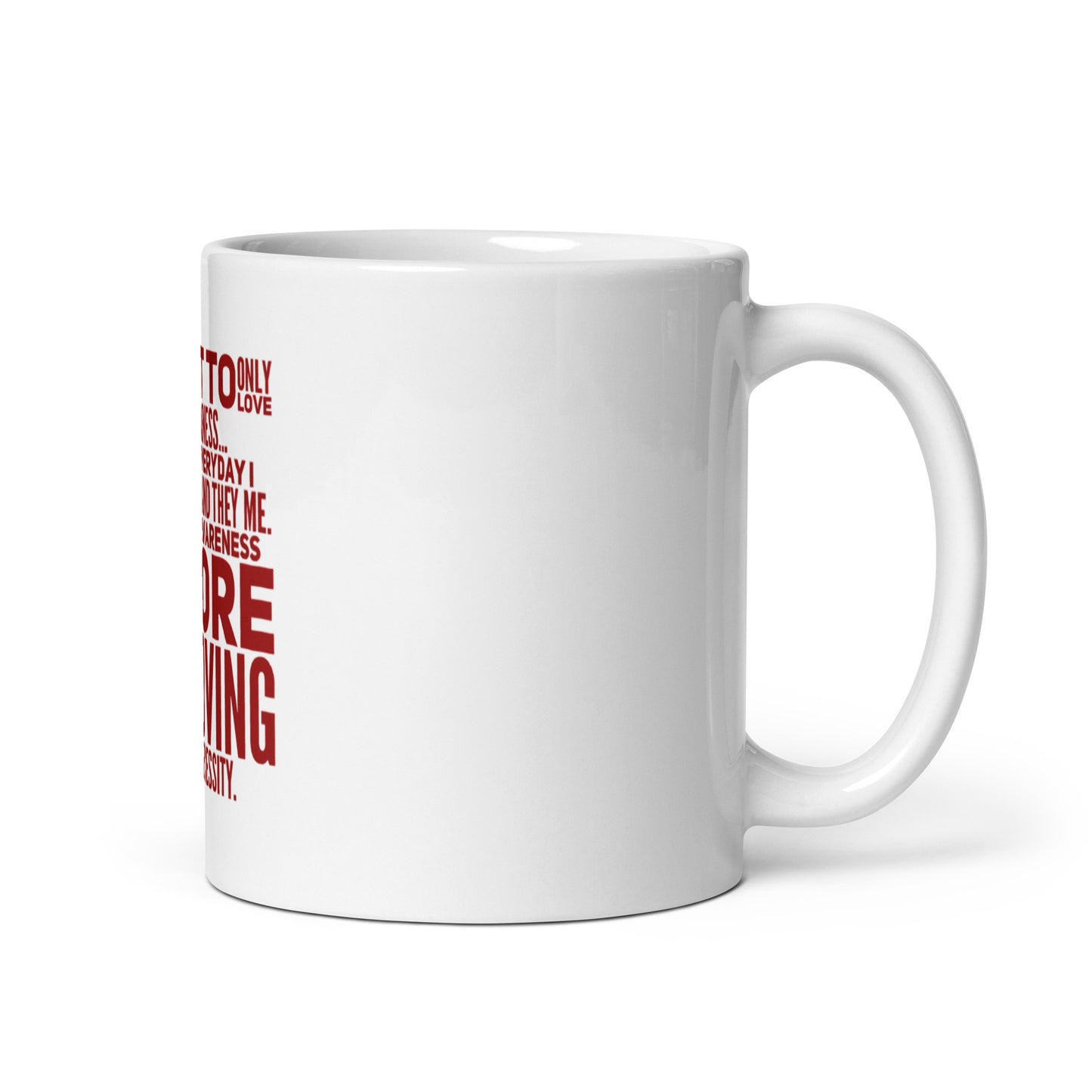 More Powerful White Glossy Mug