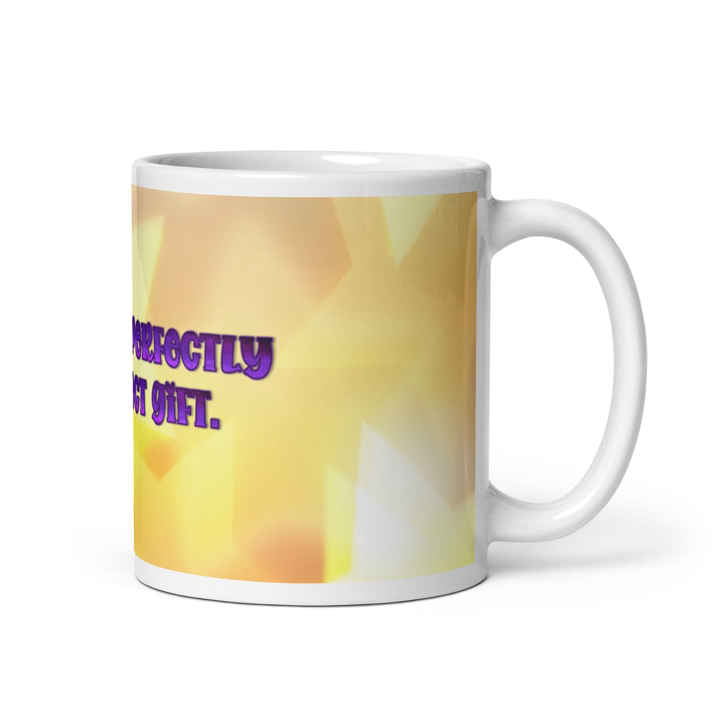 Perfectly Imperfect (2) White Glossy Mug