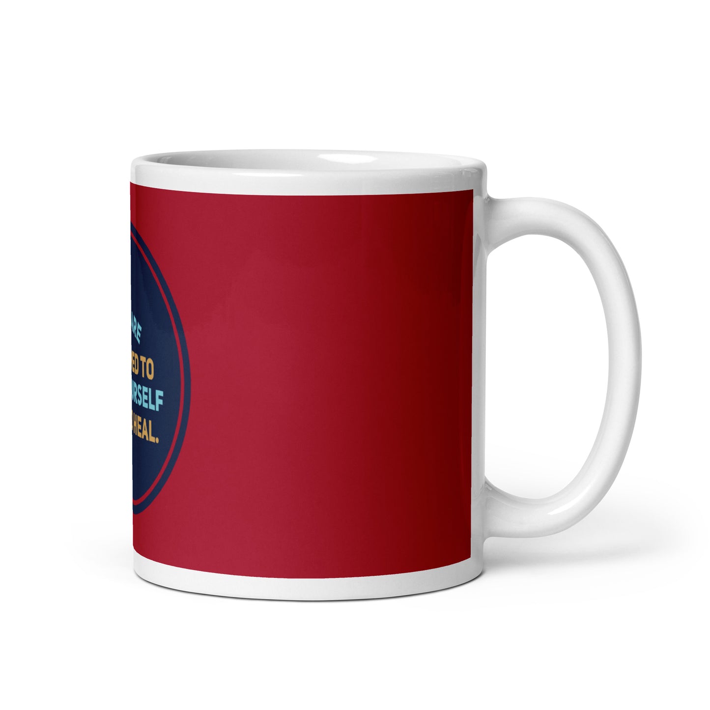 Healing Circle #1 (2) White Glossy Mug