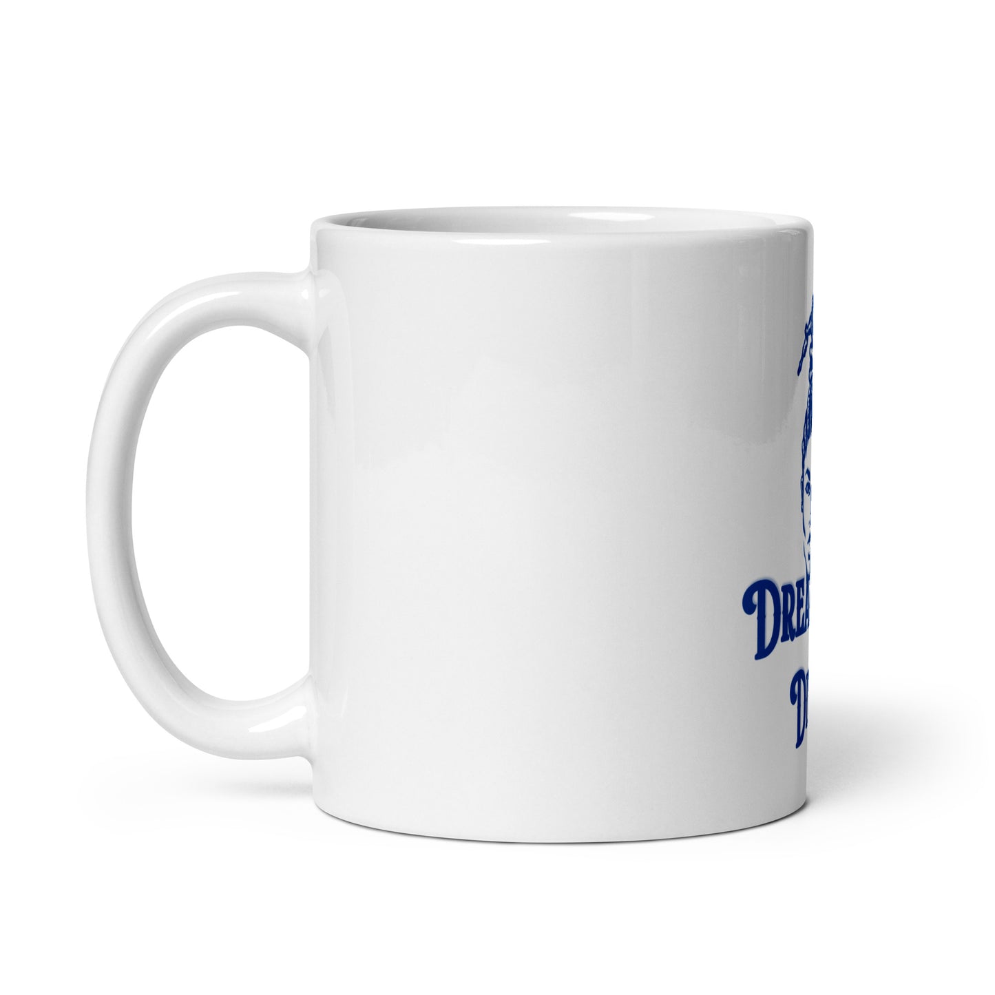 DD Woman #2 (Blue) White Glossy Mug