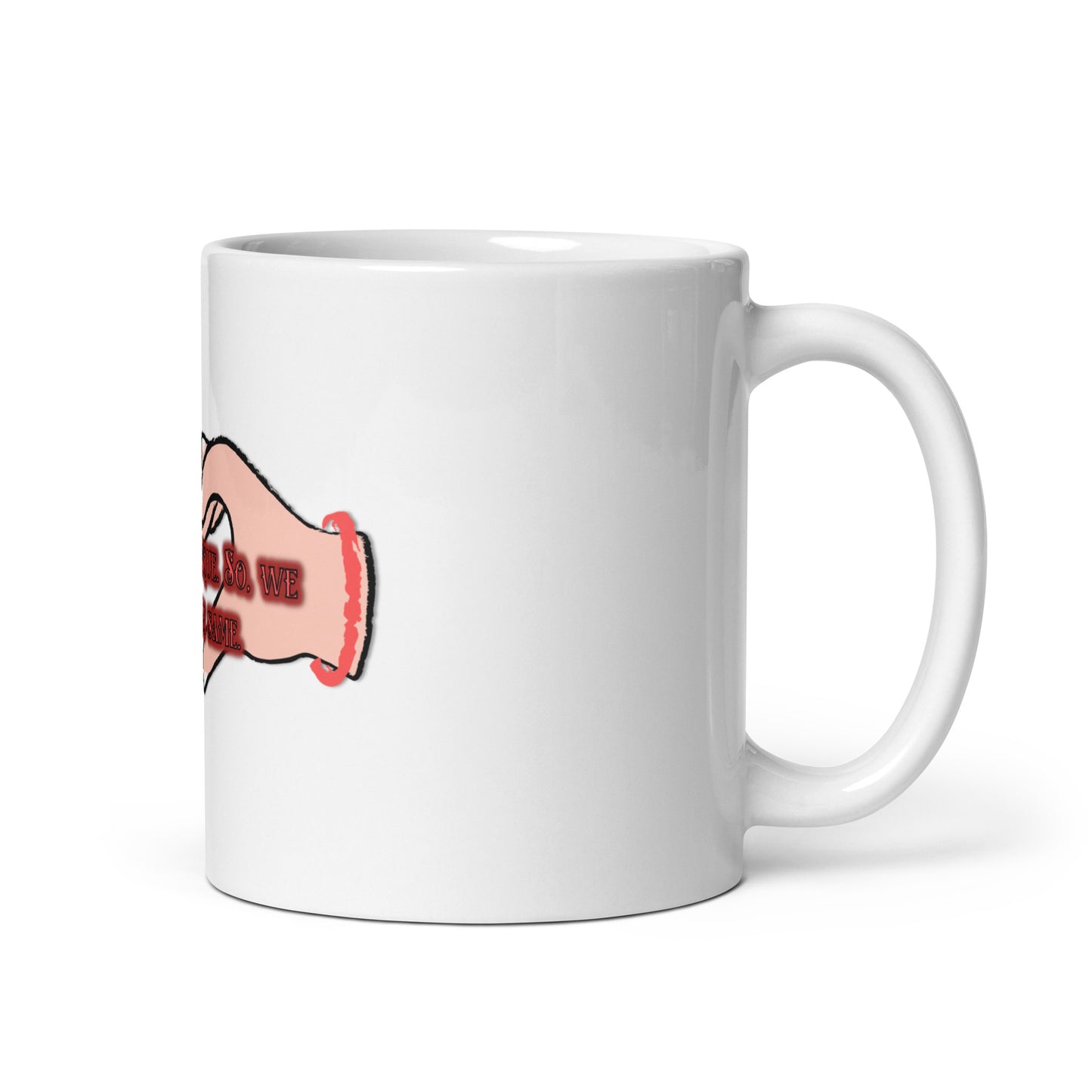 Unique White Glossy Mug