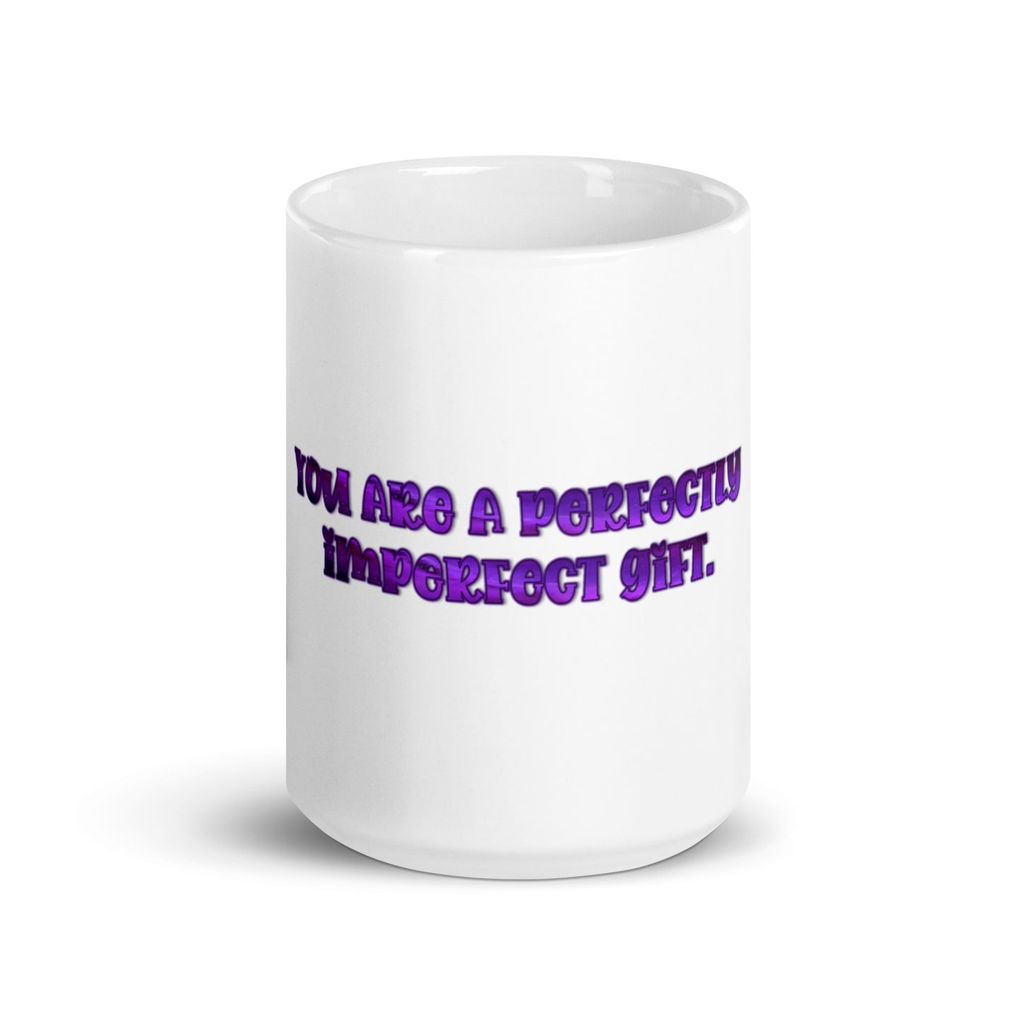 Perfectly Imperfect White Glossy Mug