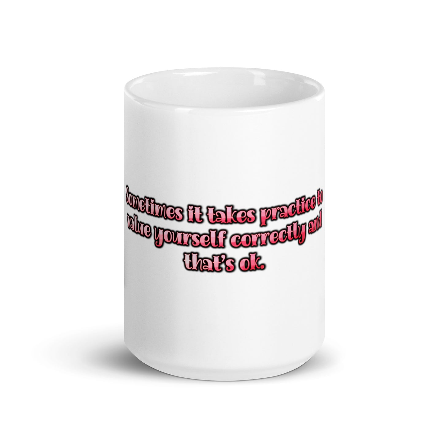 It Takes Practice White Glossy Mug