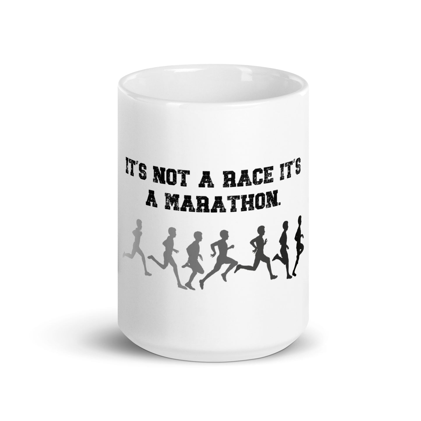 Marathon White Glossy Mug