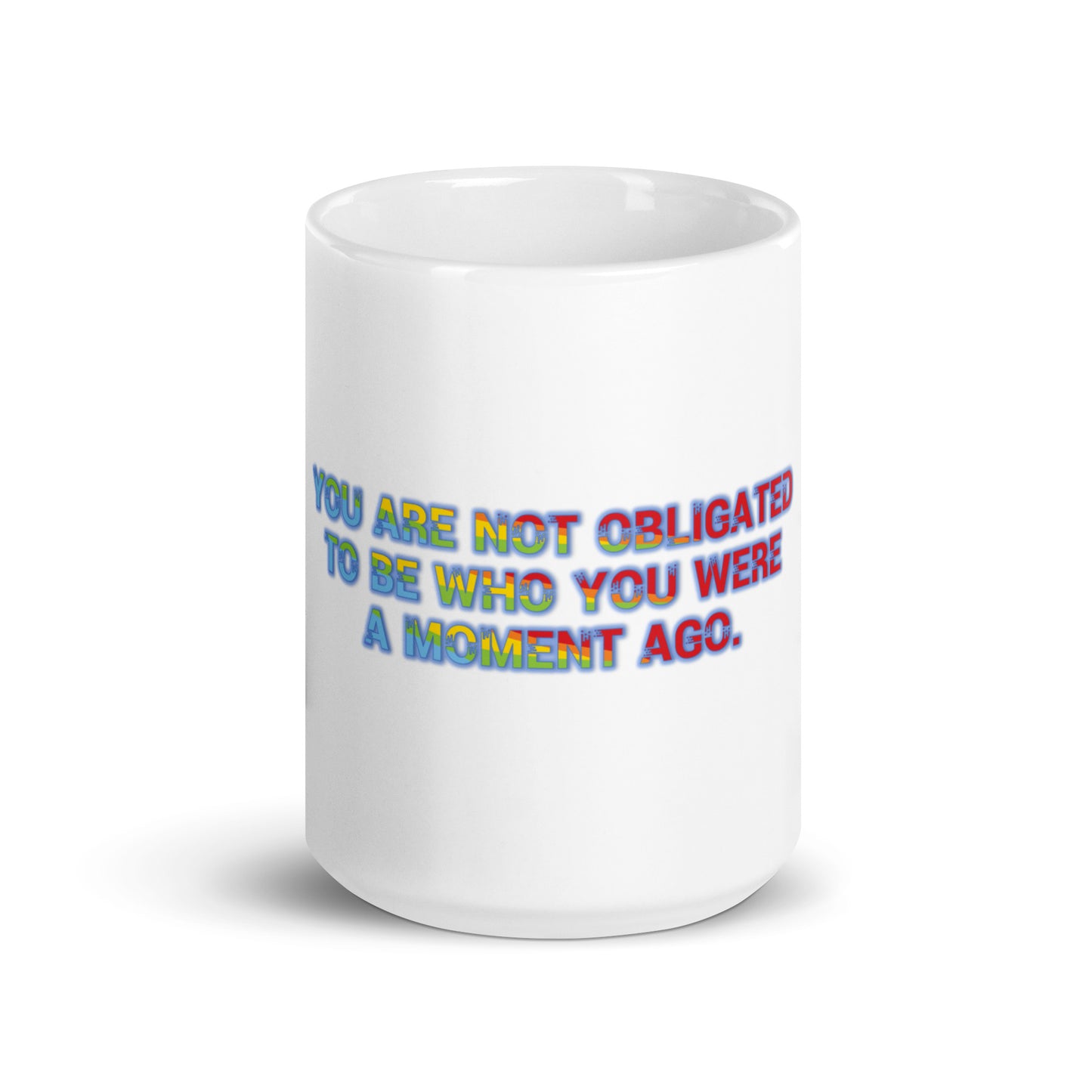 No Obligation White Glossy Mug