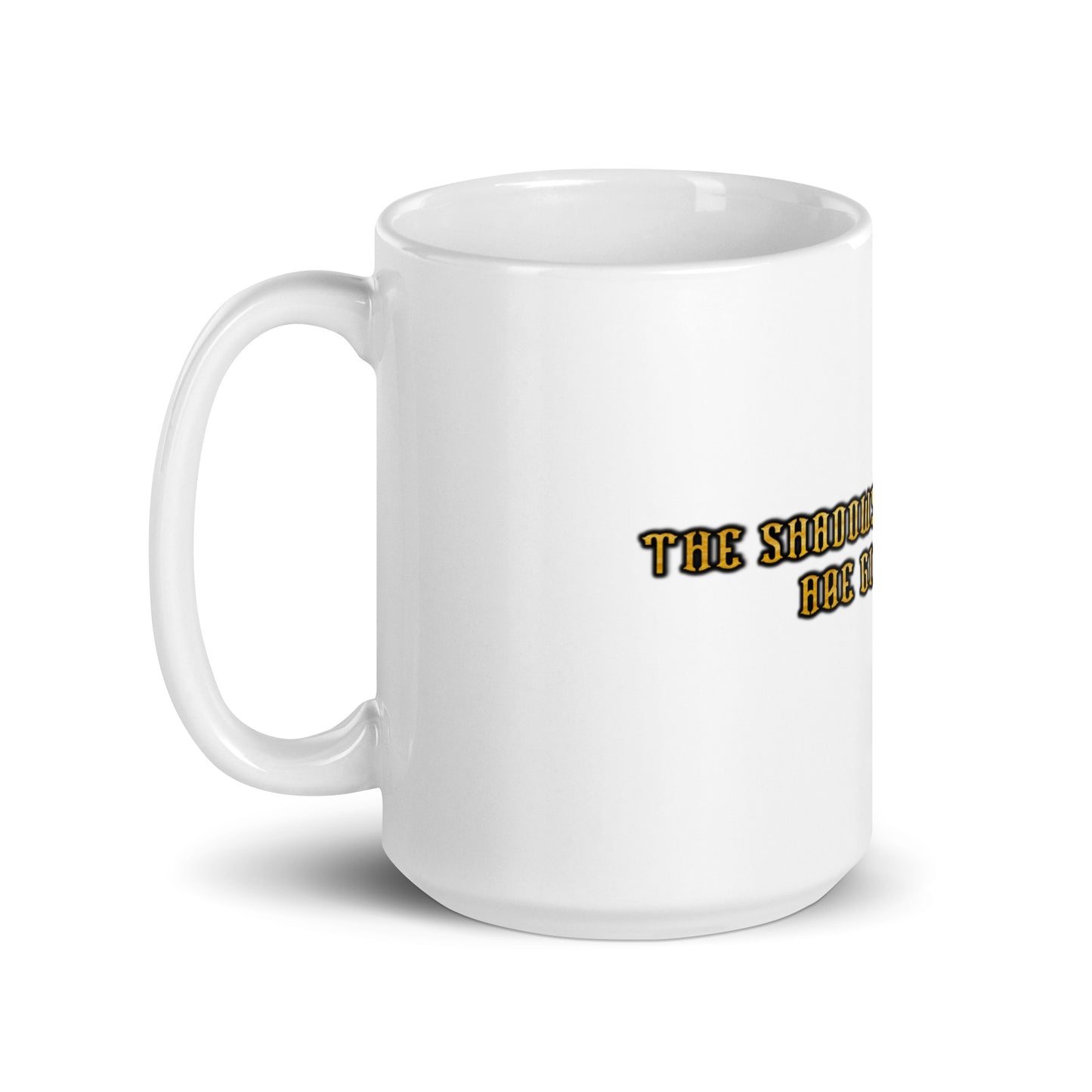 Shadows White Glossy Mug