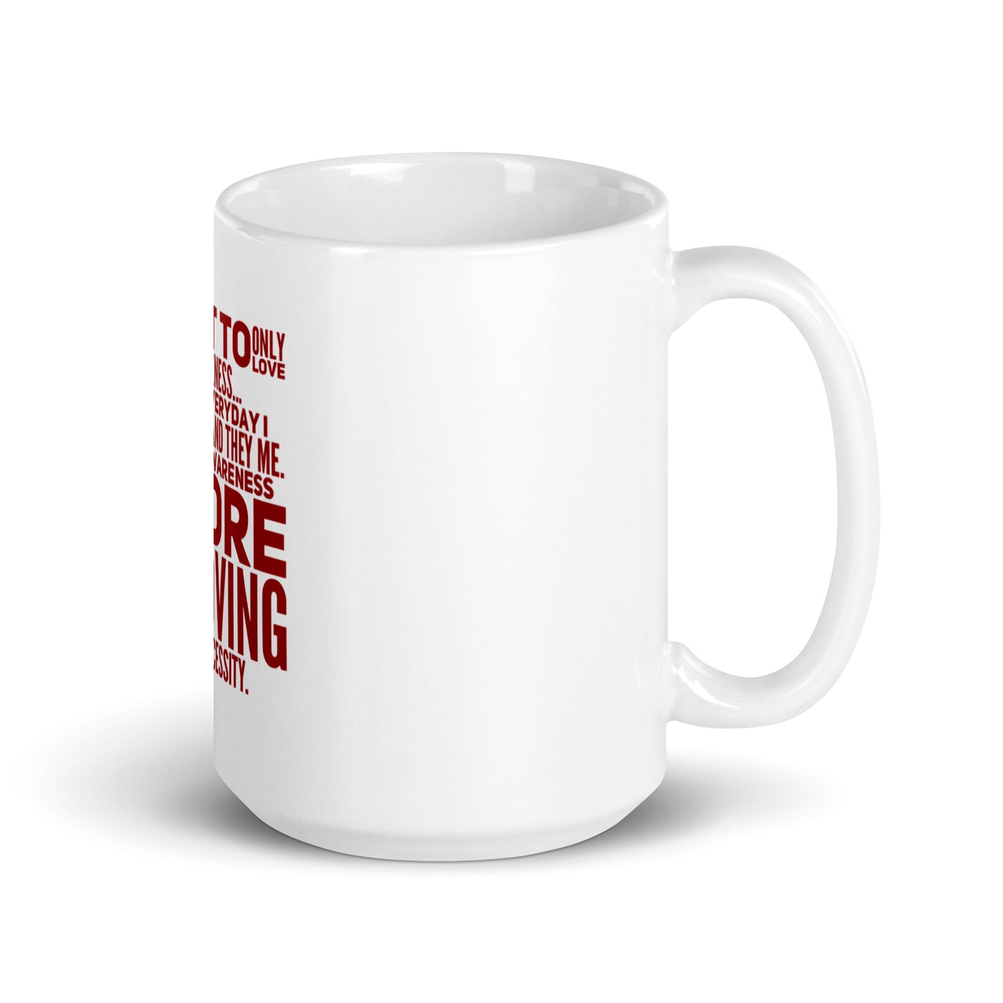 More Powerful White Glossy Mug