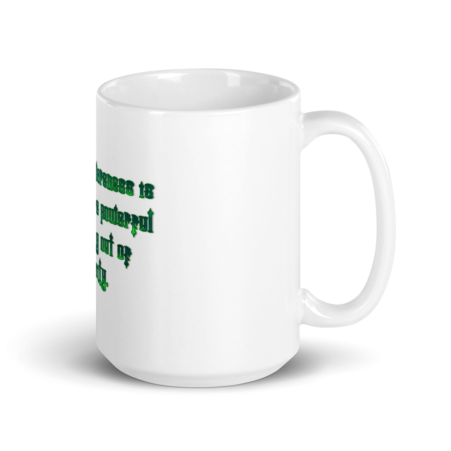 Loving In Awareness White Glossy Mug
