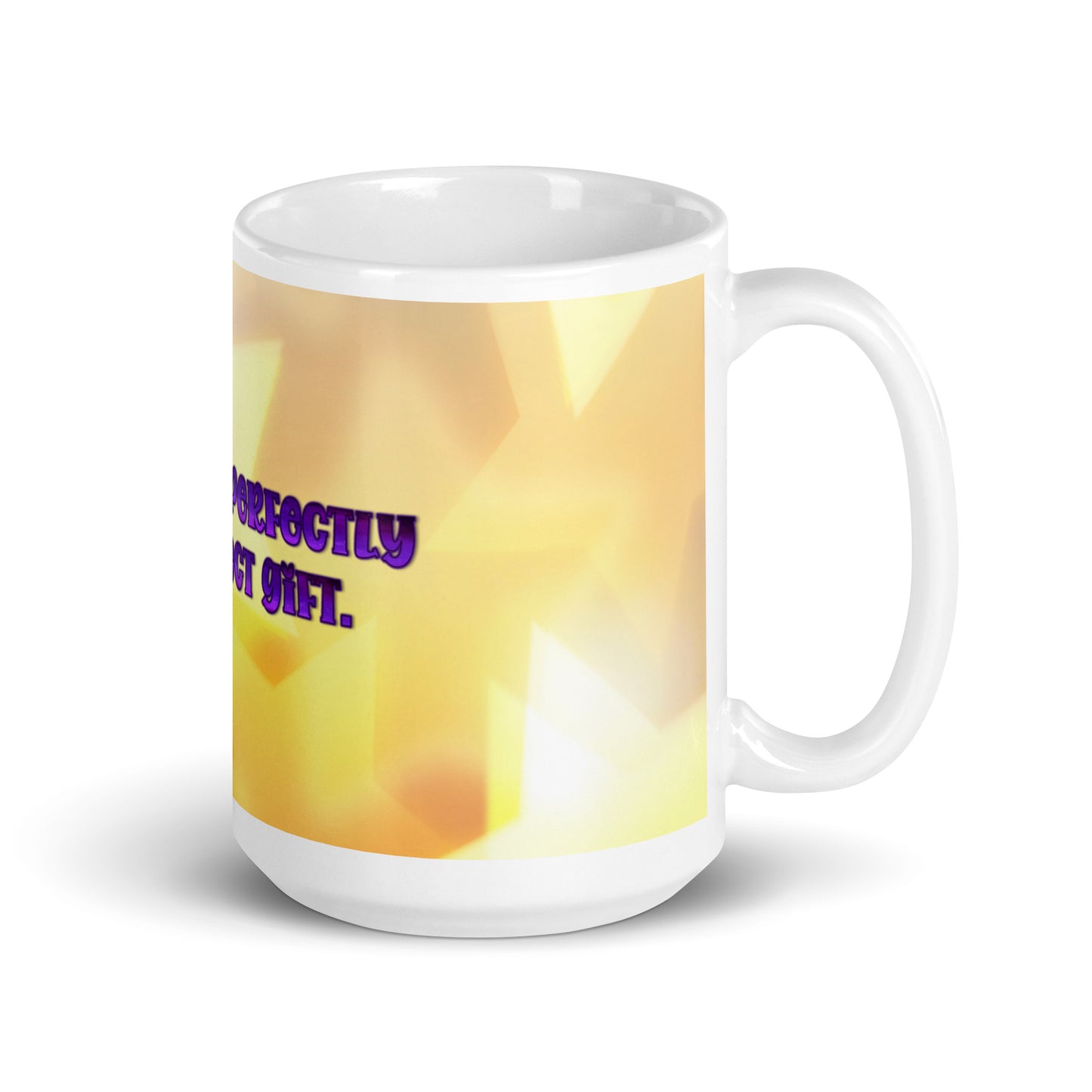 Perfectly Imperfect (2) White Glossy Mug