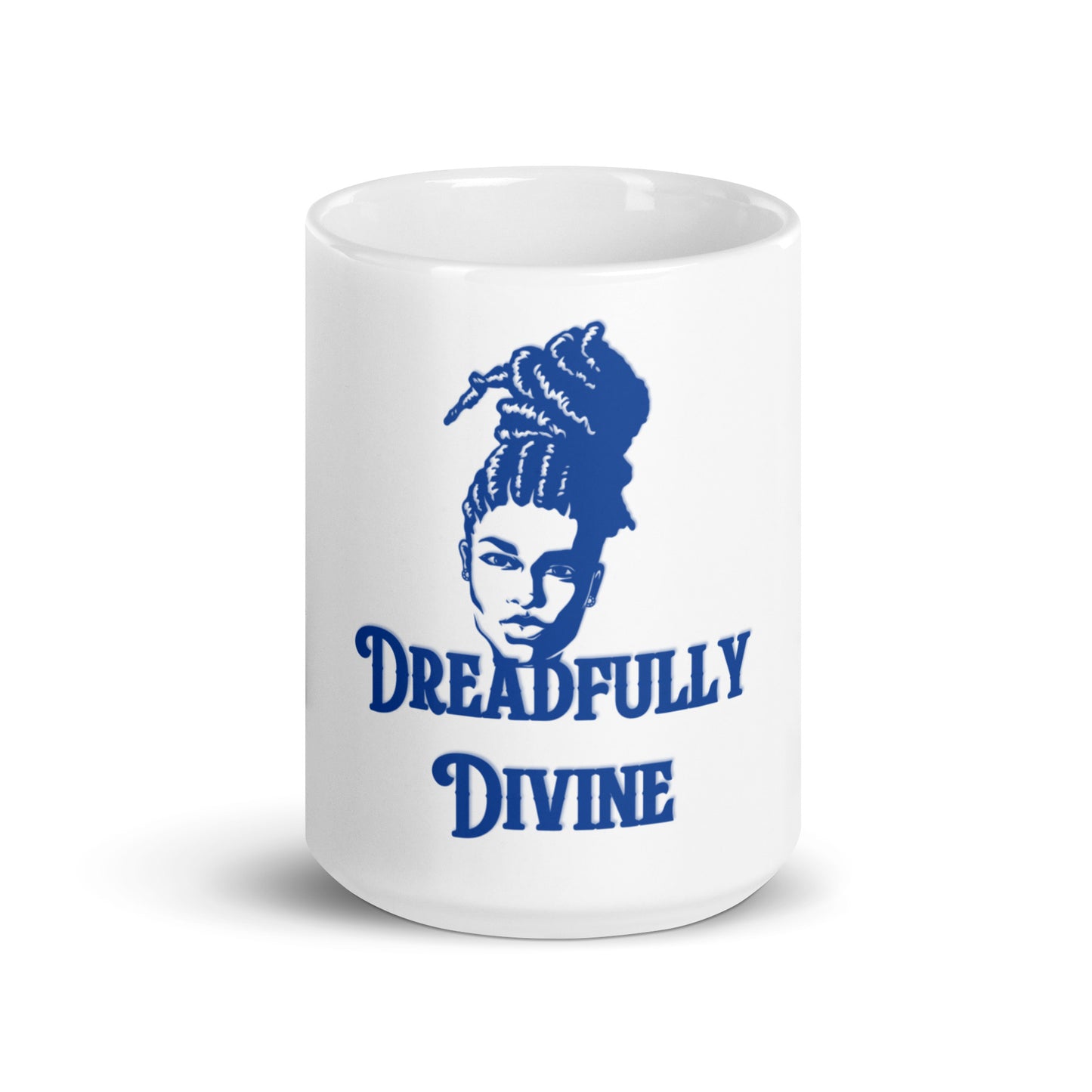 DD Woman #2 (Blue) White Glossy Mug