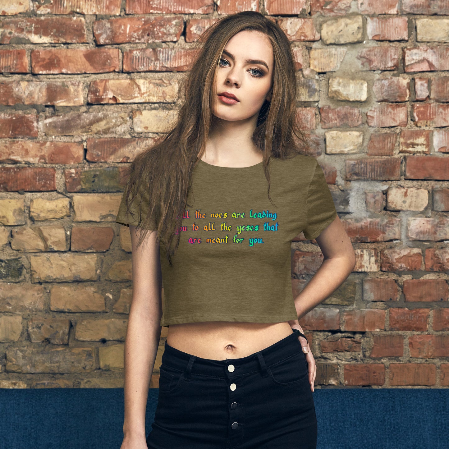 All The Noes Women’s Crop Tee