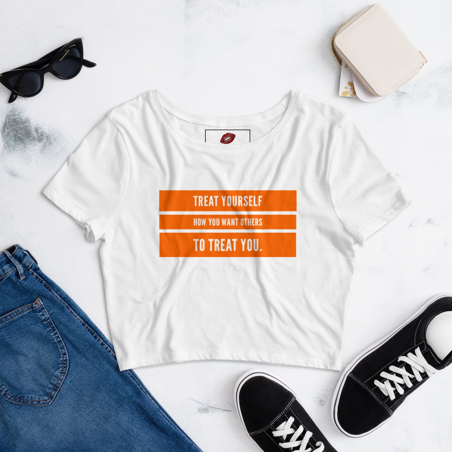 Treat Yourself Women’s Crop Tee
