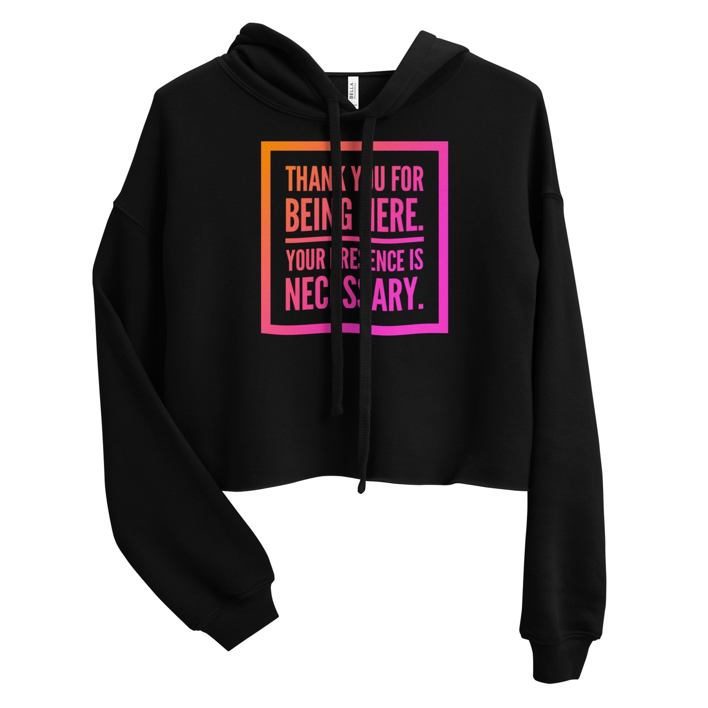 Necessary Presence Crop Hoodie