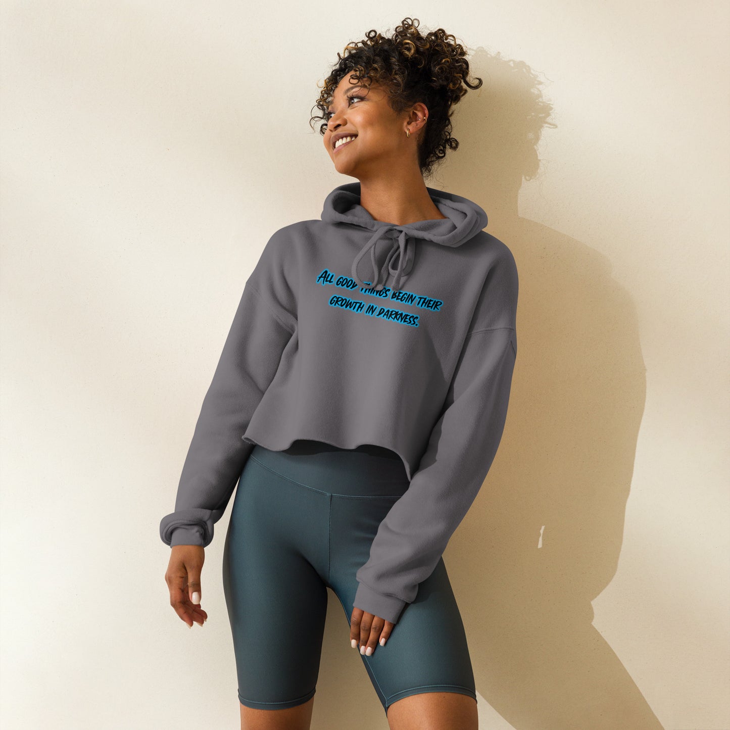 In Darkness Crop Hoodie