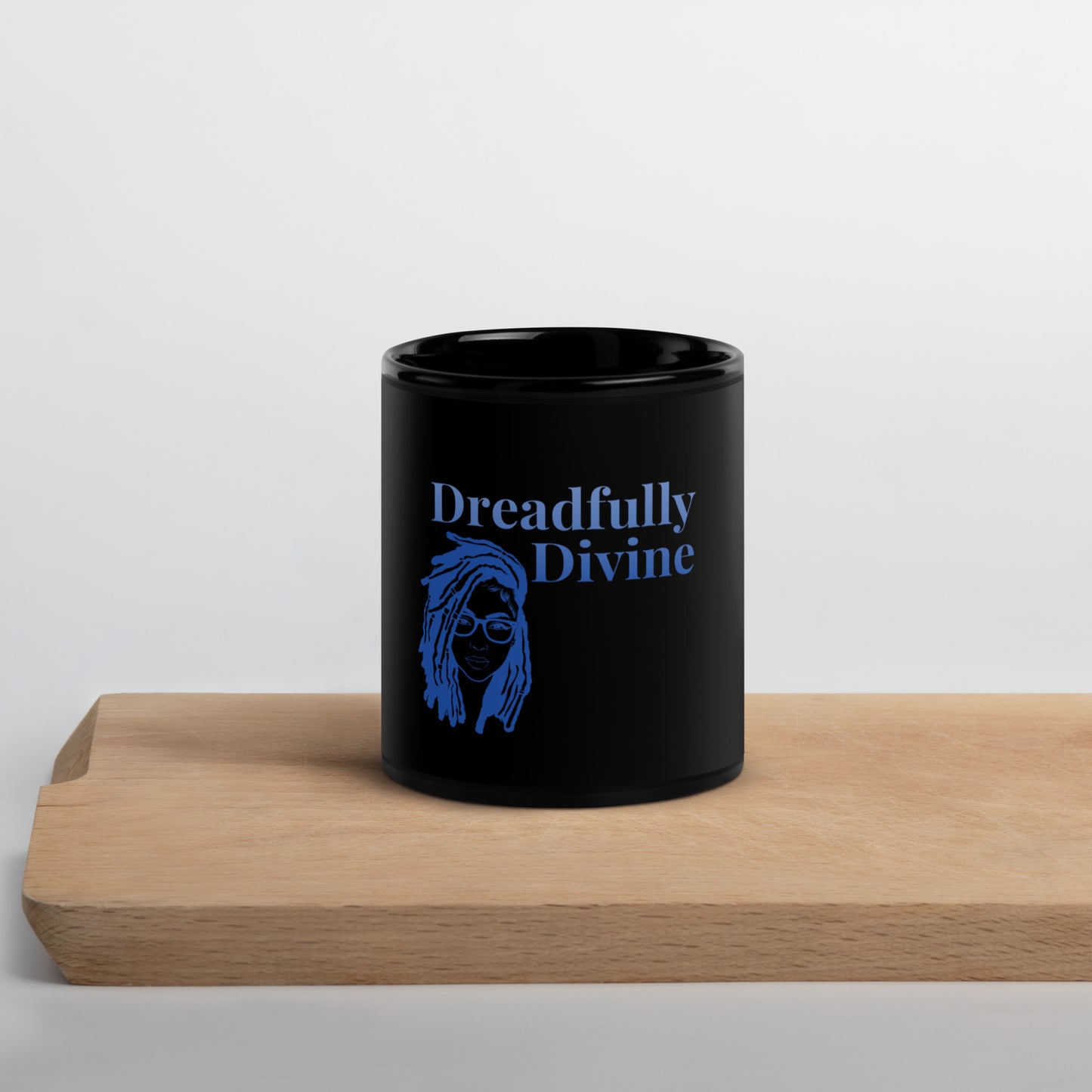 DD Woman (Blue) Black Glossy Mug