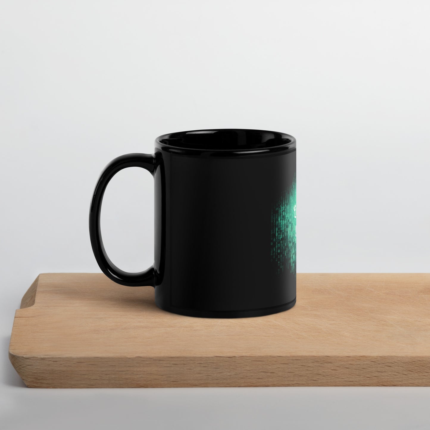 Binary Breakdown Black Glossy Mug