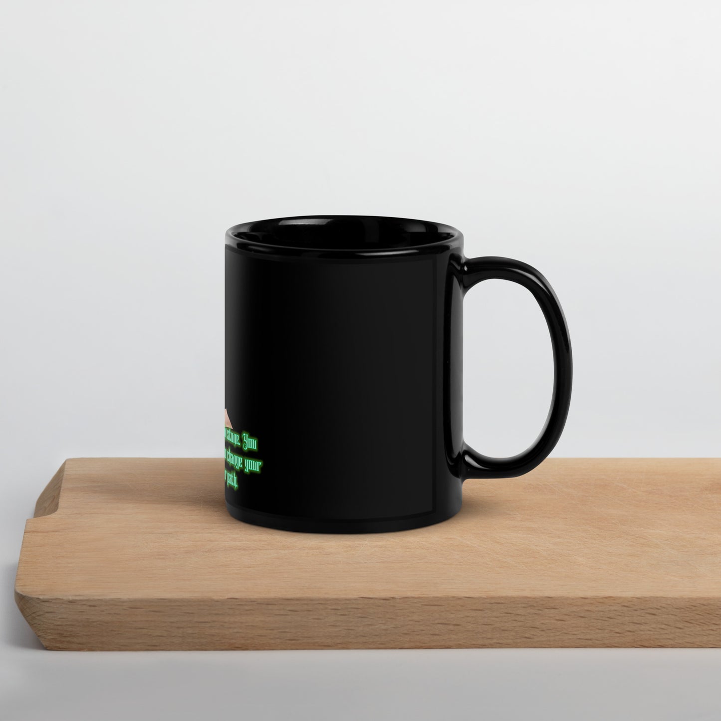 Set In Stone Black Glossy Mug