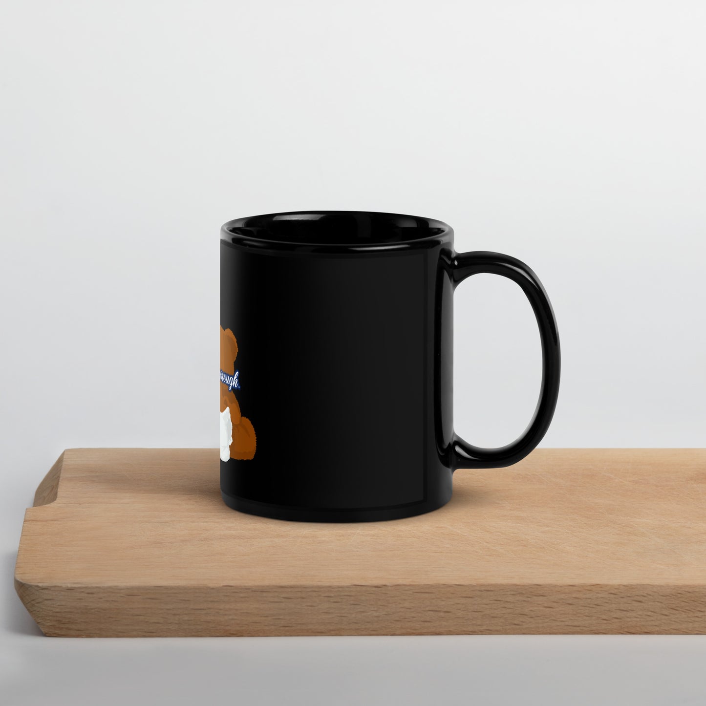 Enough #2 Black Glossy Mug